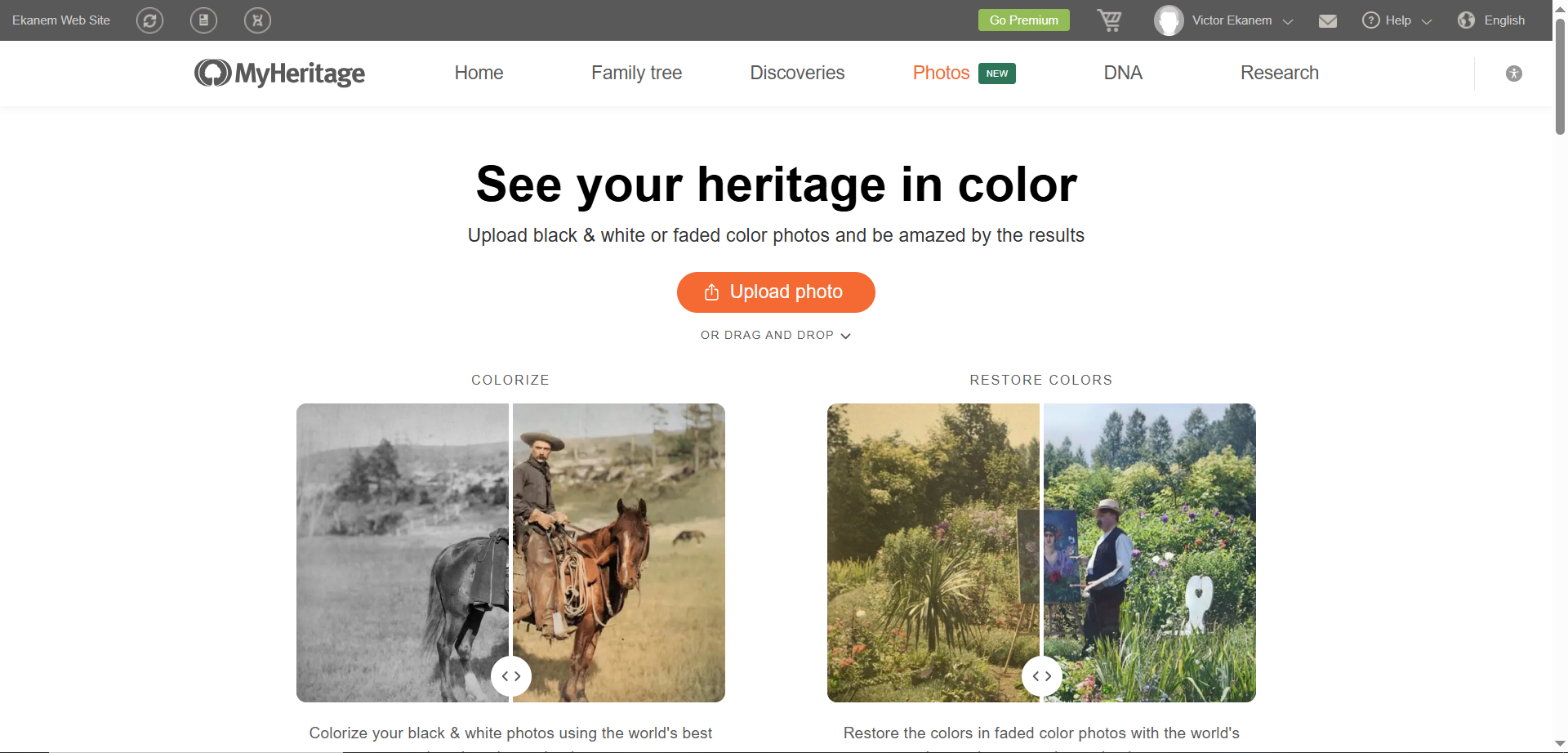 MyHeritageフォトエンハンサー 無料
