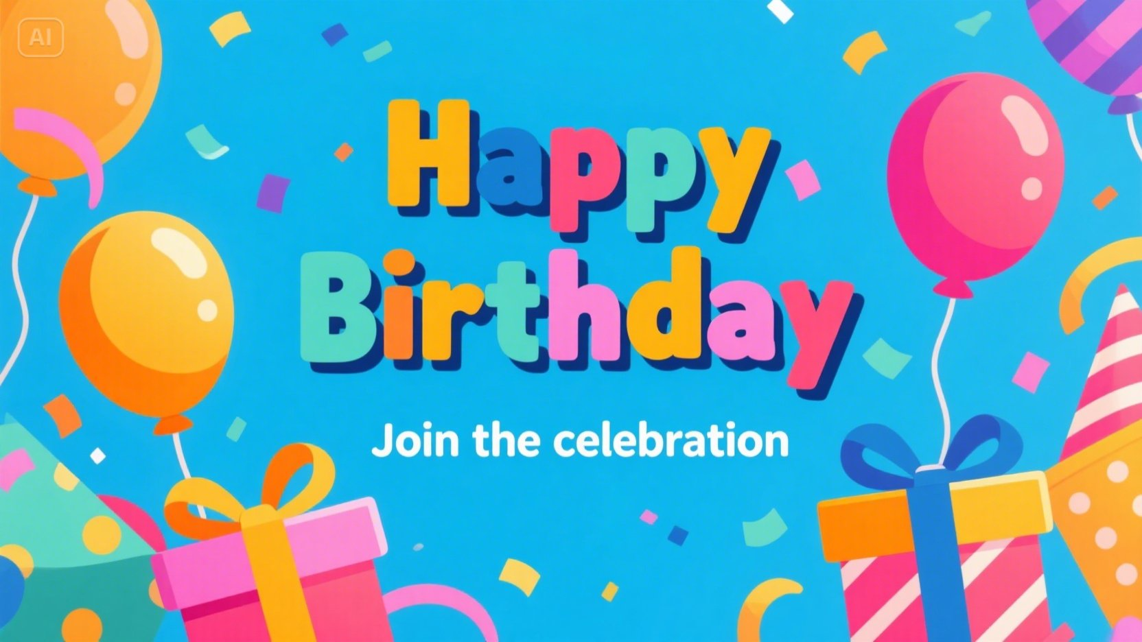 생일 파티 포스터