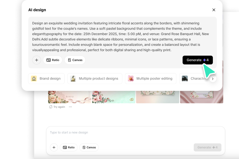 Enter prompt and generate
