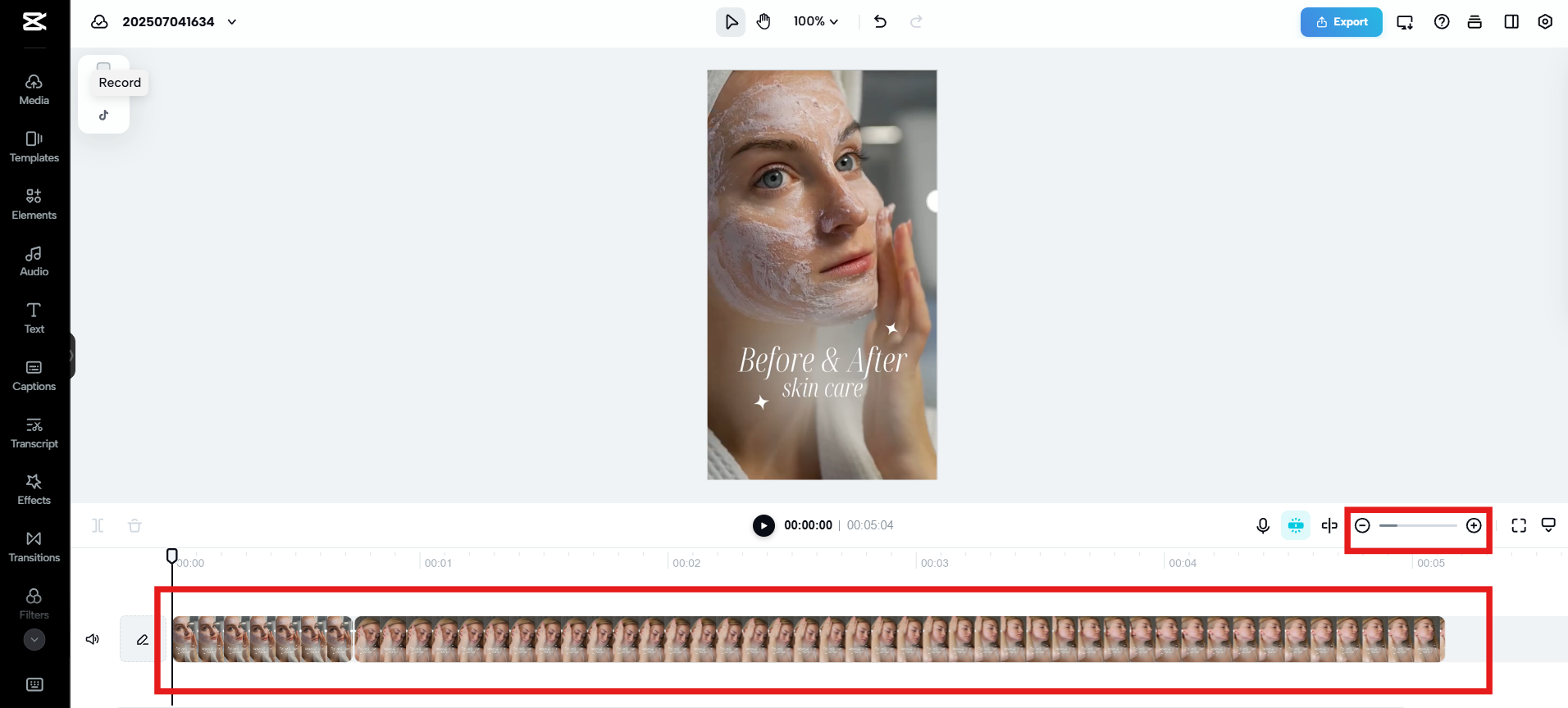 Organisez et synchronisez les clips sur la chronologie.