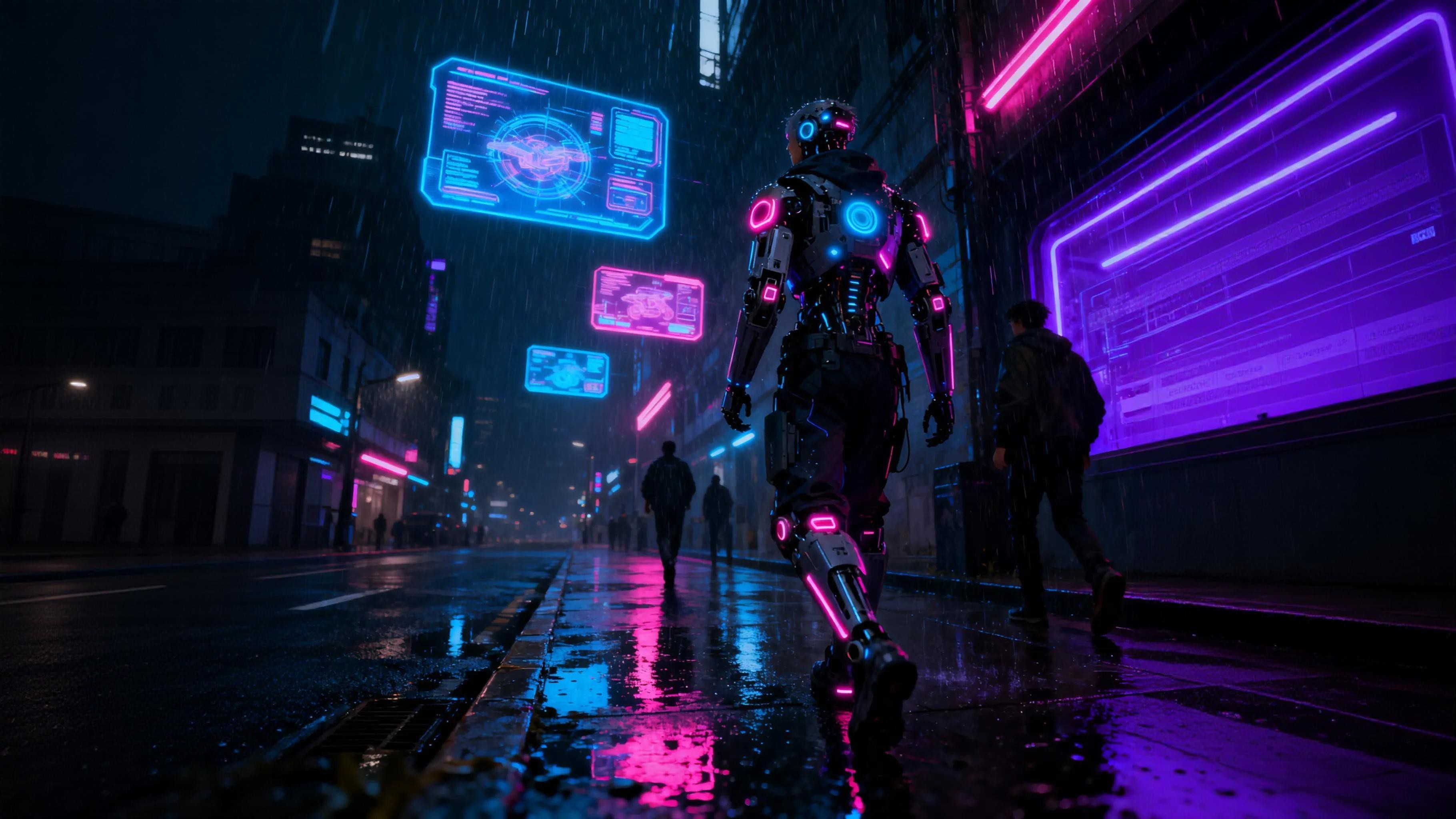 Cyberpunk art style