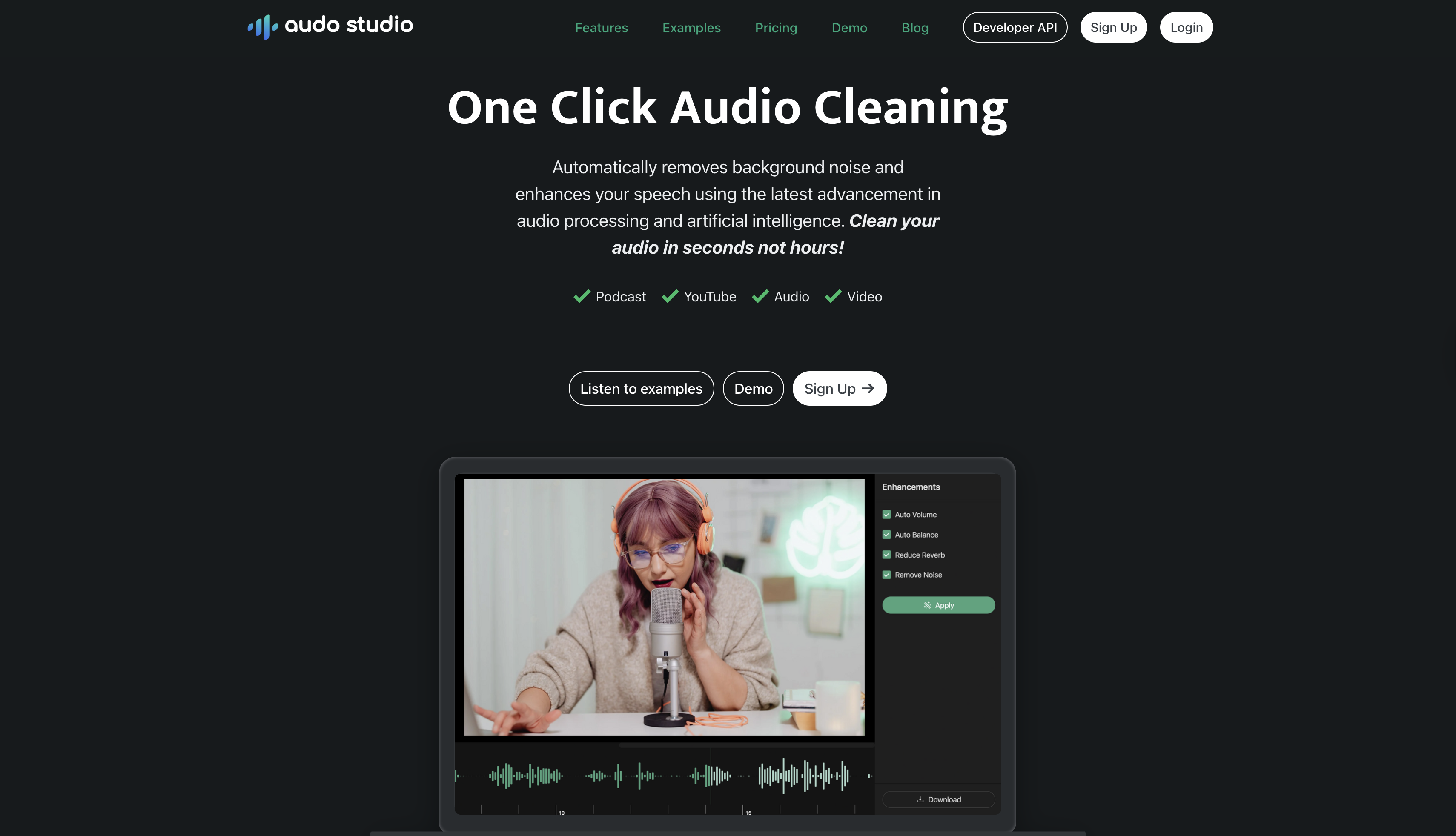 Audio.io-gränssnitt