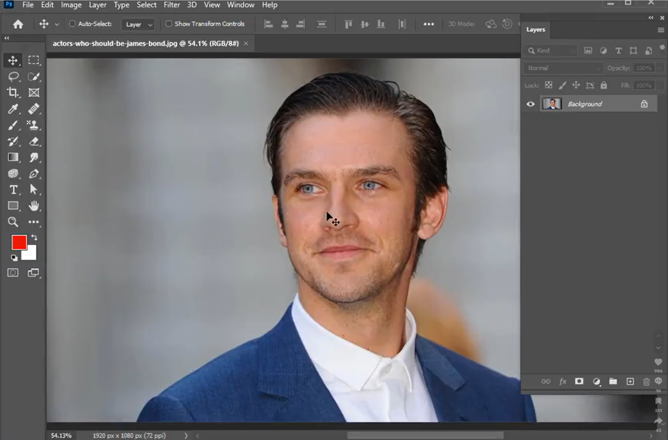 Photoshop arayüzü - YouTube profil resimleri oluşturmak için en iyi araç