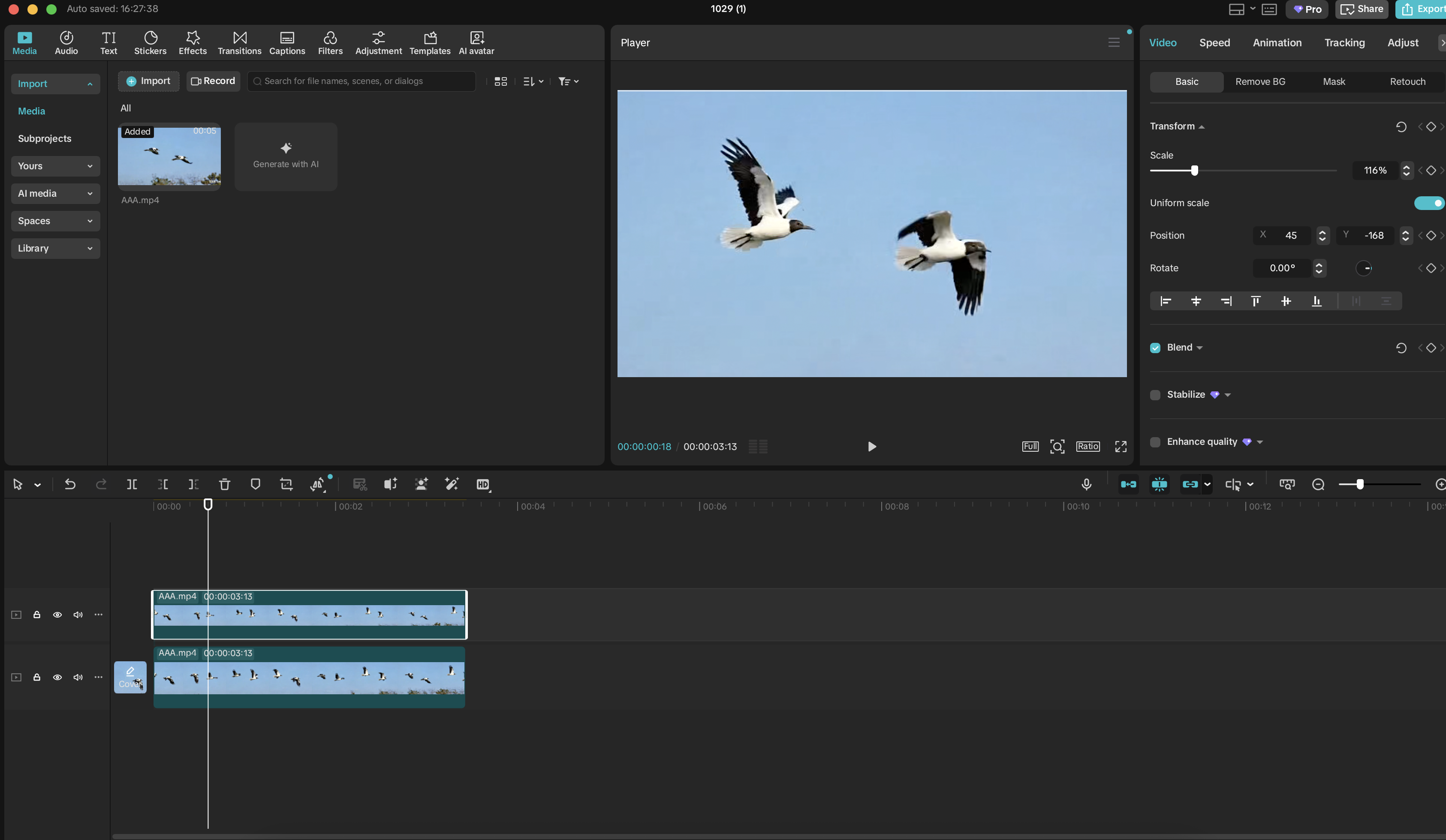 import your video