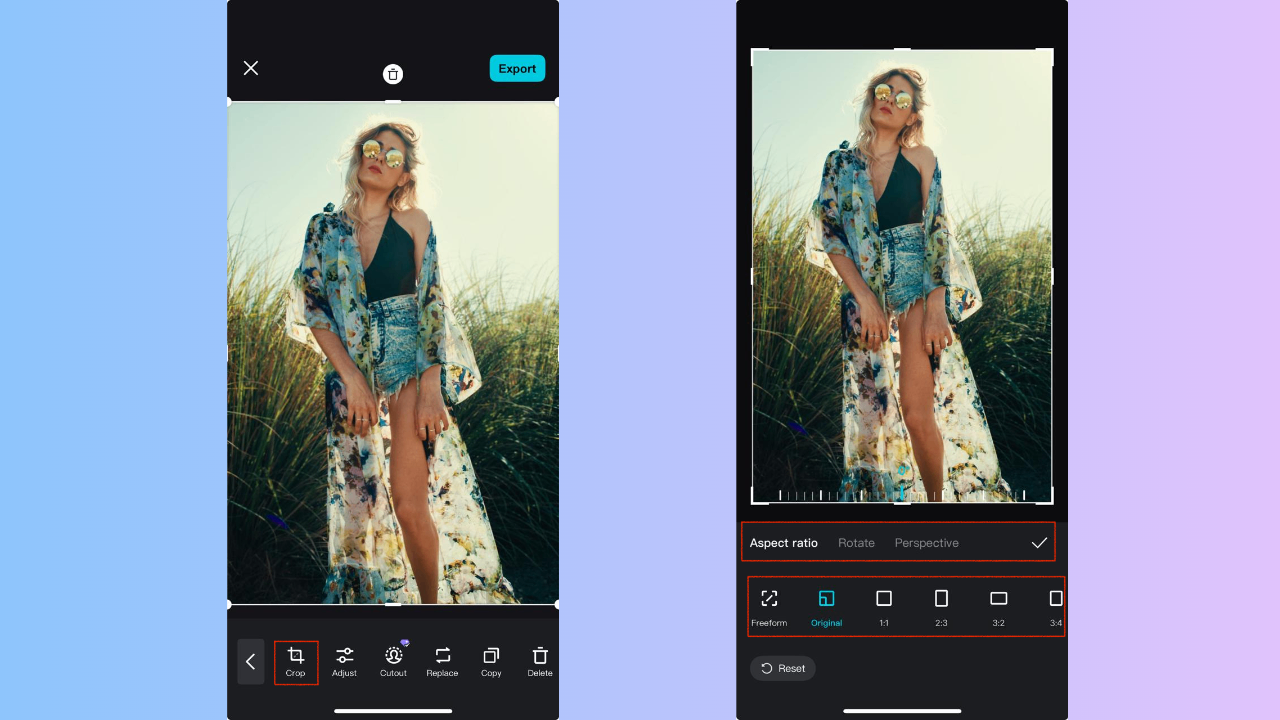 crop image