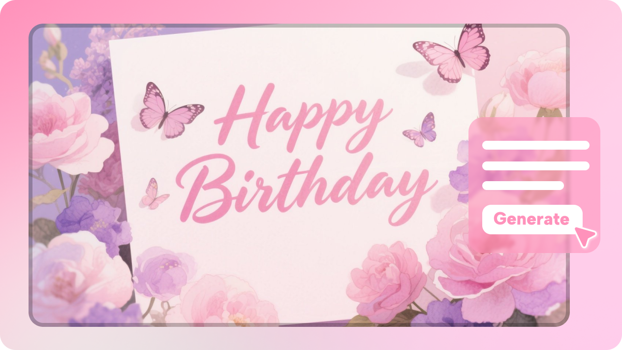 birthday card generator with text