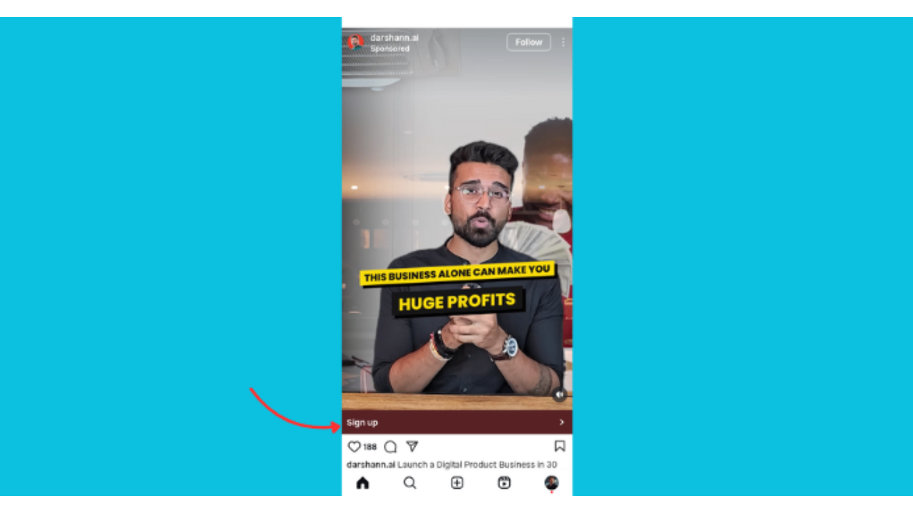 Explore page ads