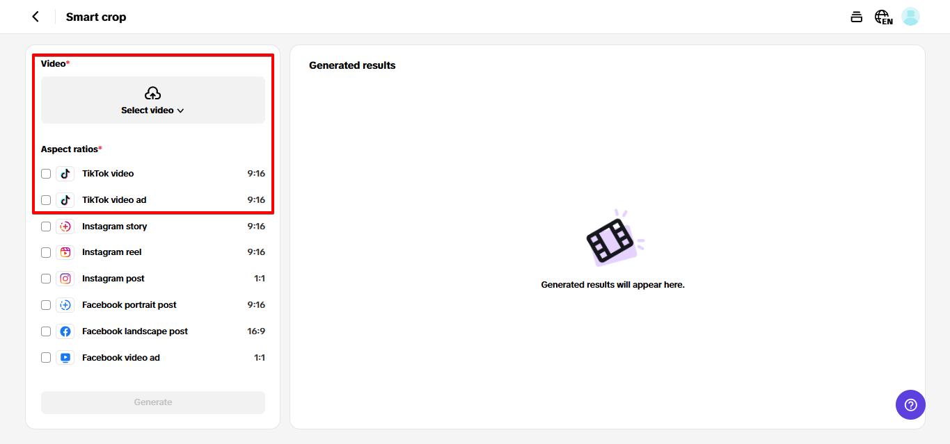 Recorte inteligente en Pippit