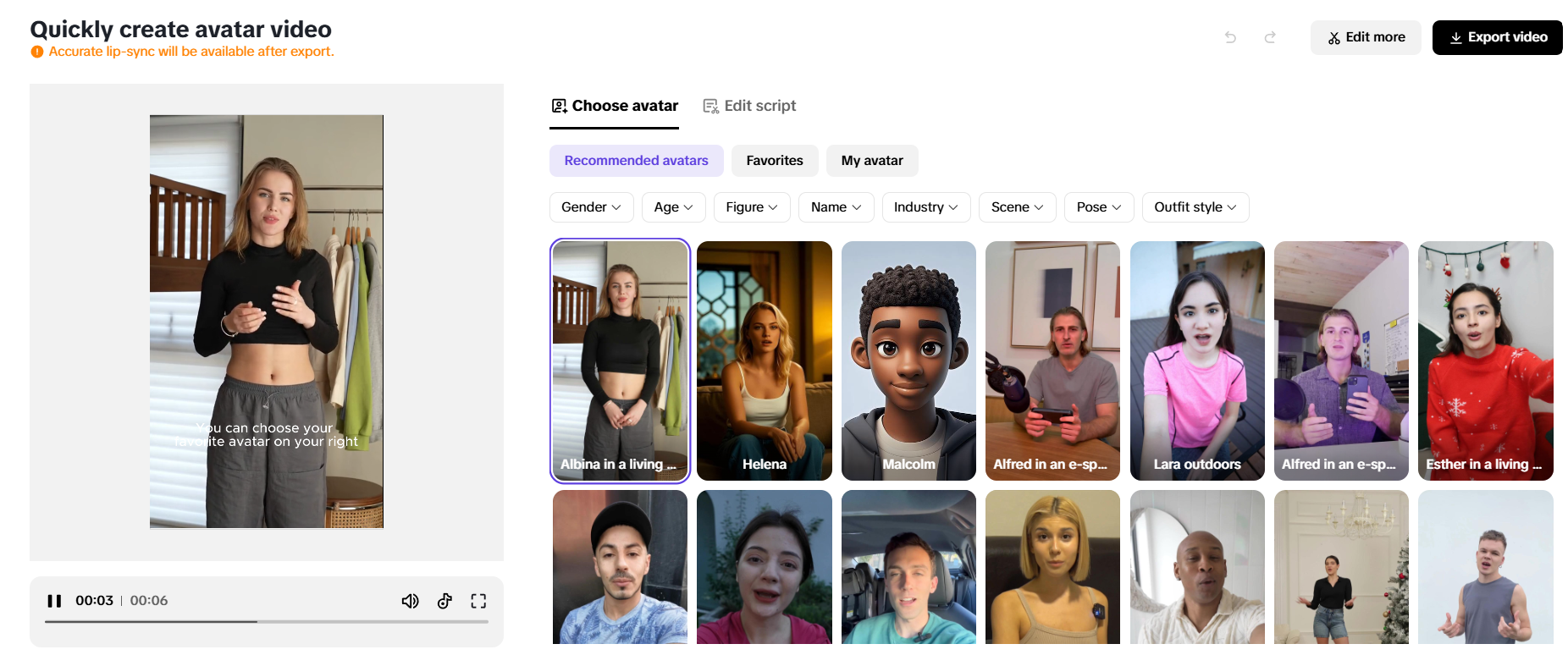 AI avatars