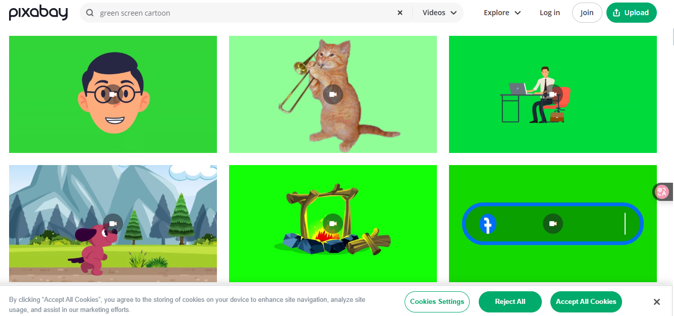 Pixabay interface