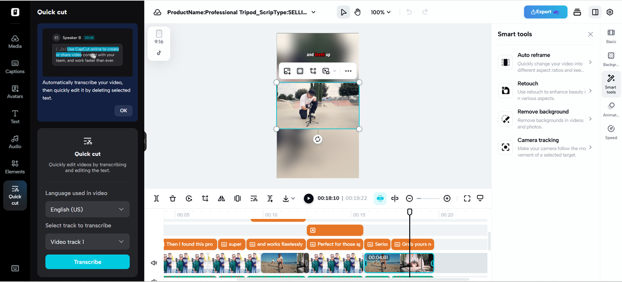 Advanced video editor