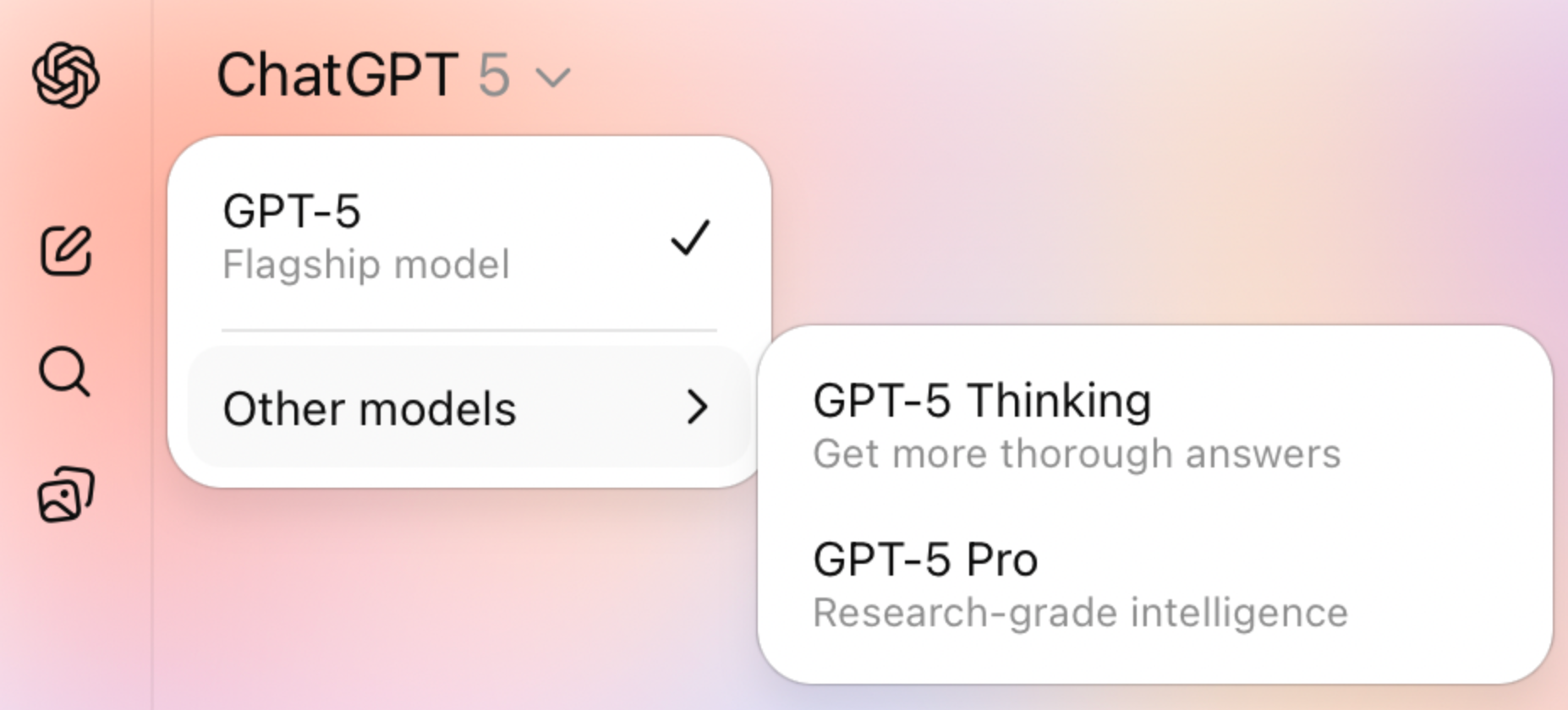 ChatGPT 5 is handling complex, context-rich information.