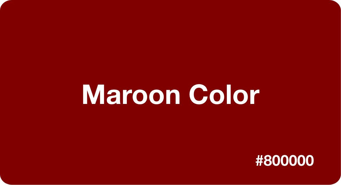 Maroon color hex code