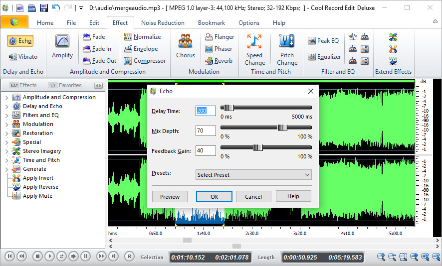 Interfaz de Free Sound Recorder: una potente grabadora de audio interna para PC
