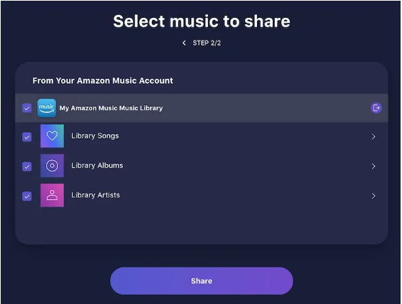 PCを使ってAmazon Music Wrappedからお気に入りの曲を共有する