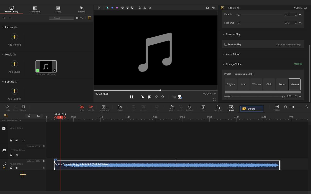 VideoProc Vlogger interface