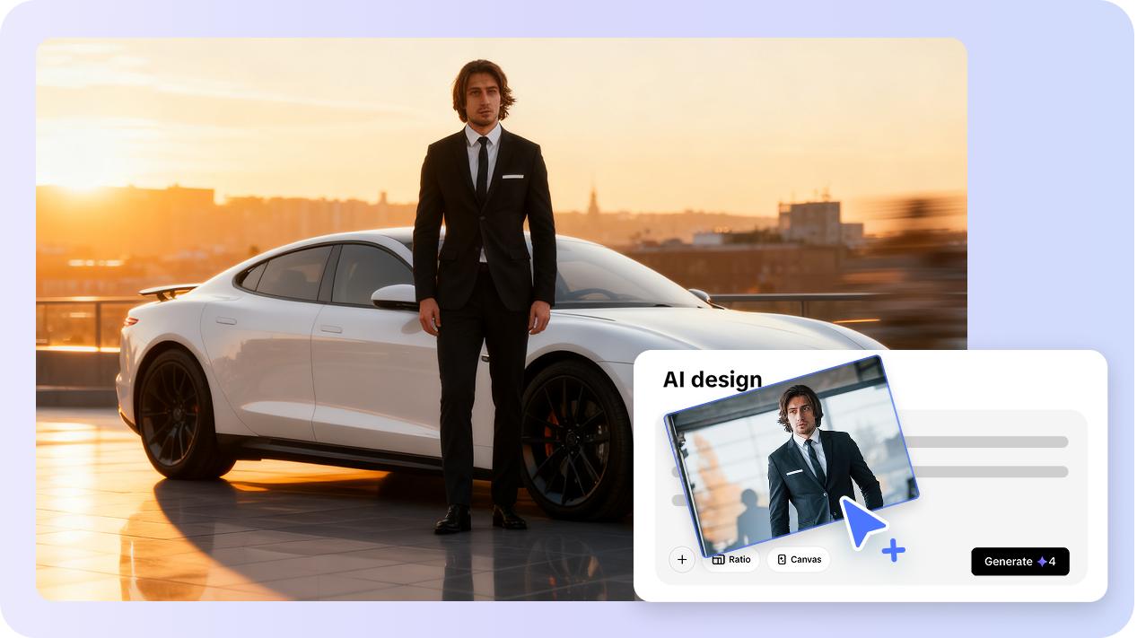 Create your image with car model