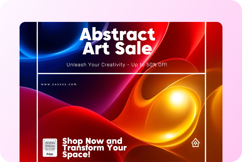 Product sales poster creation