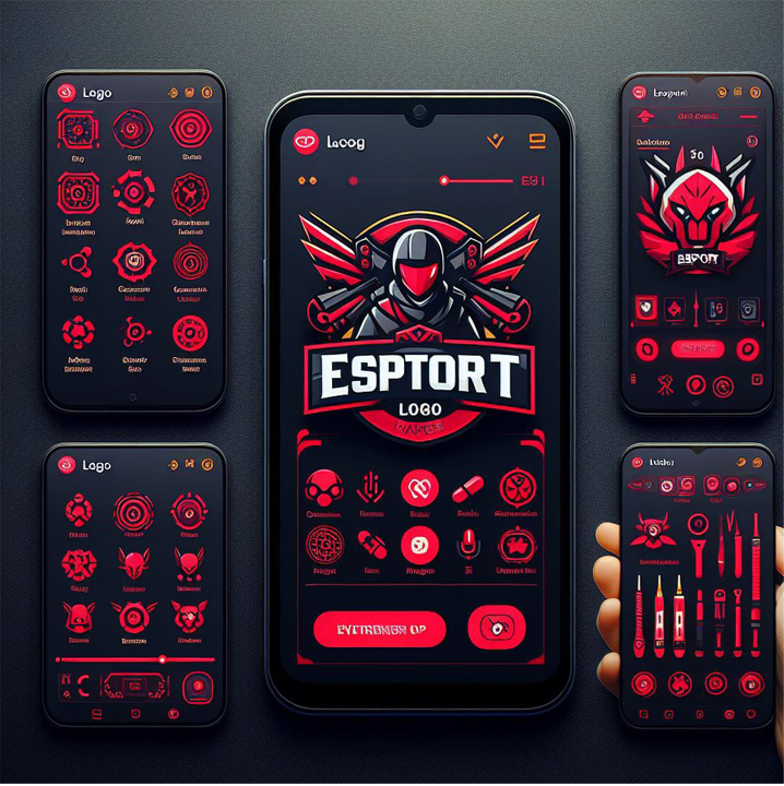 واجهة Esports Logo Maker - أفضل صانع شعارات للألعاب.