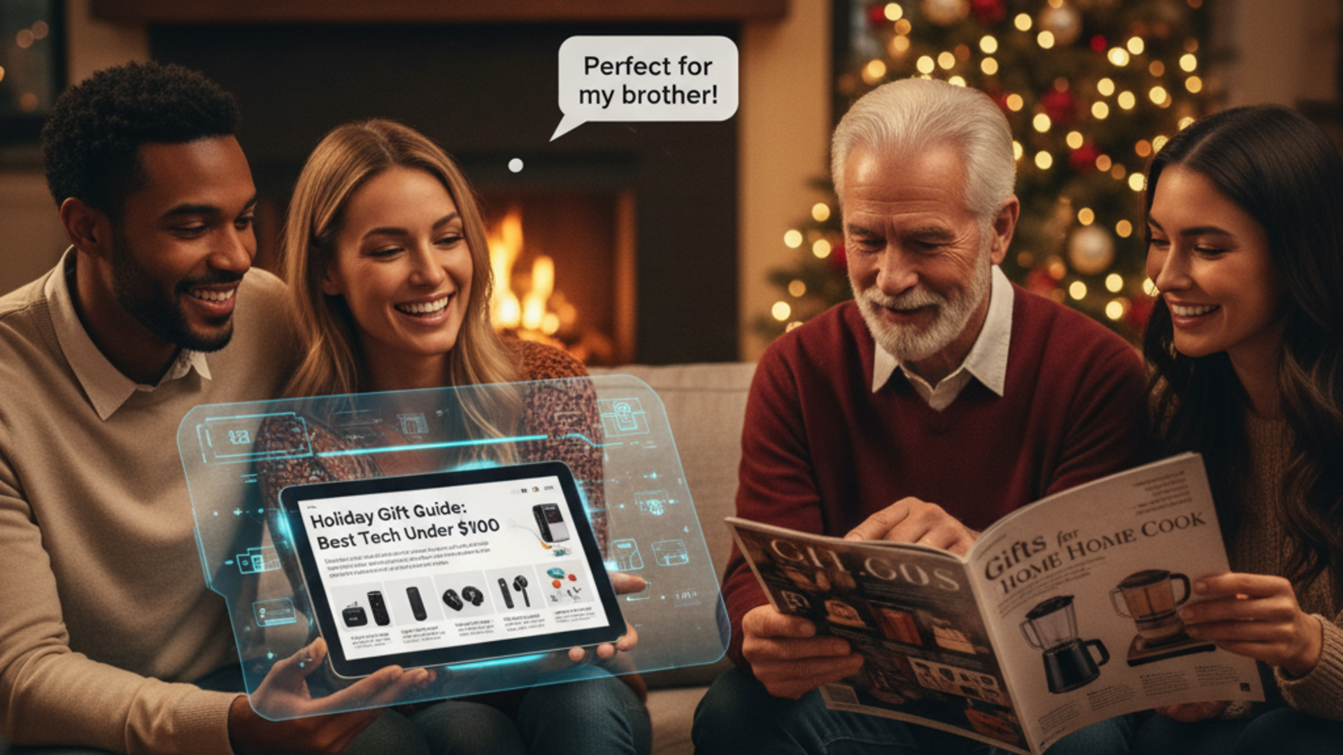 Publishing purchasing guides tailored for the holiday season