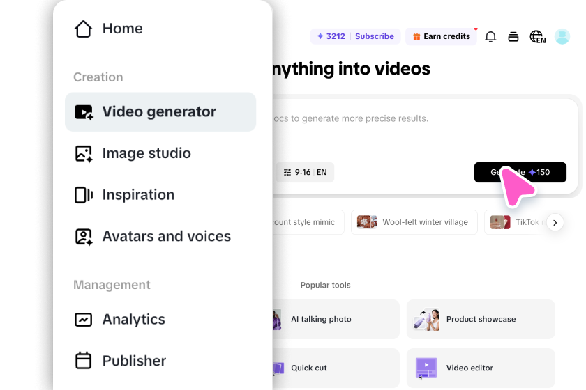create video generation project