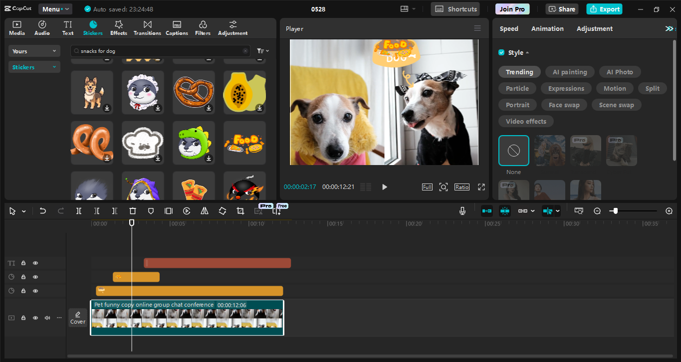 Giao diện của CapCut trình chỉnh sửa video trên máy tính để bàn - cách tốt nhất để tạo hình ảnh vui nhộn trên PC