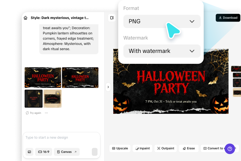 Finalizing and saving