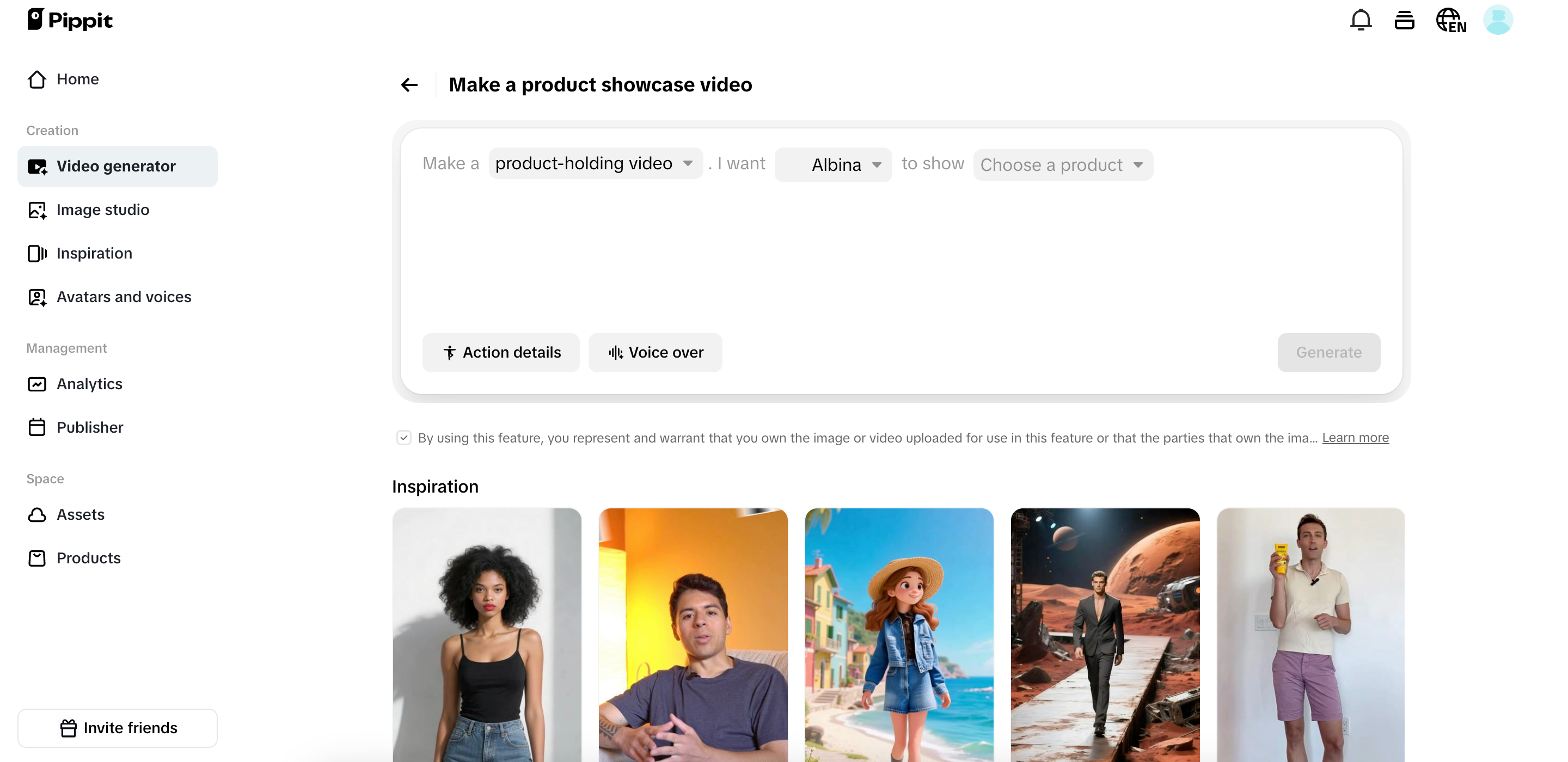 Showcase your products
