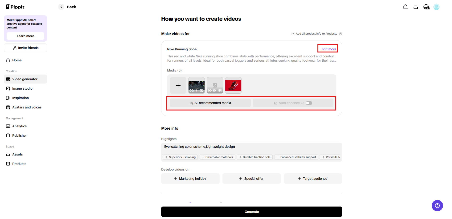 Add product details