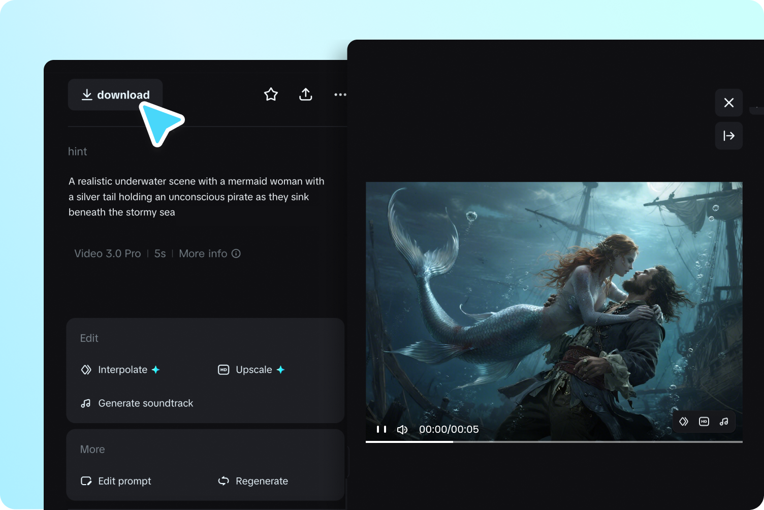 download je AI-video's