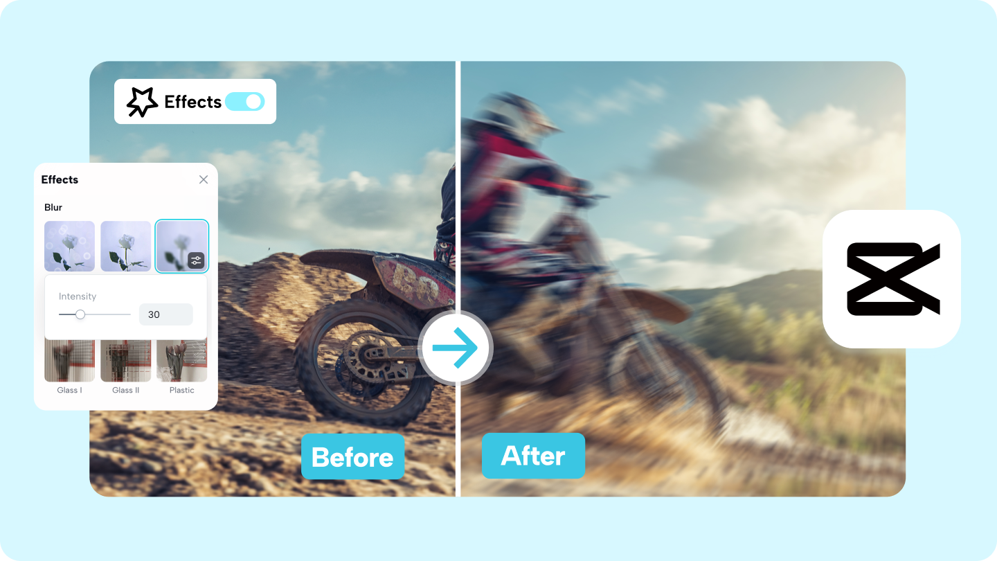 add blur to photo