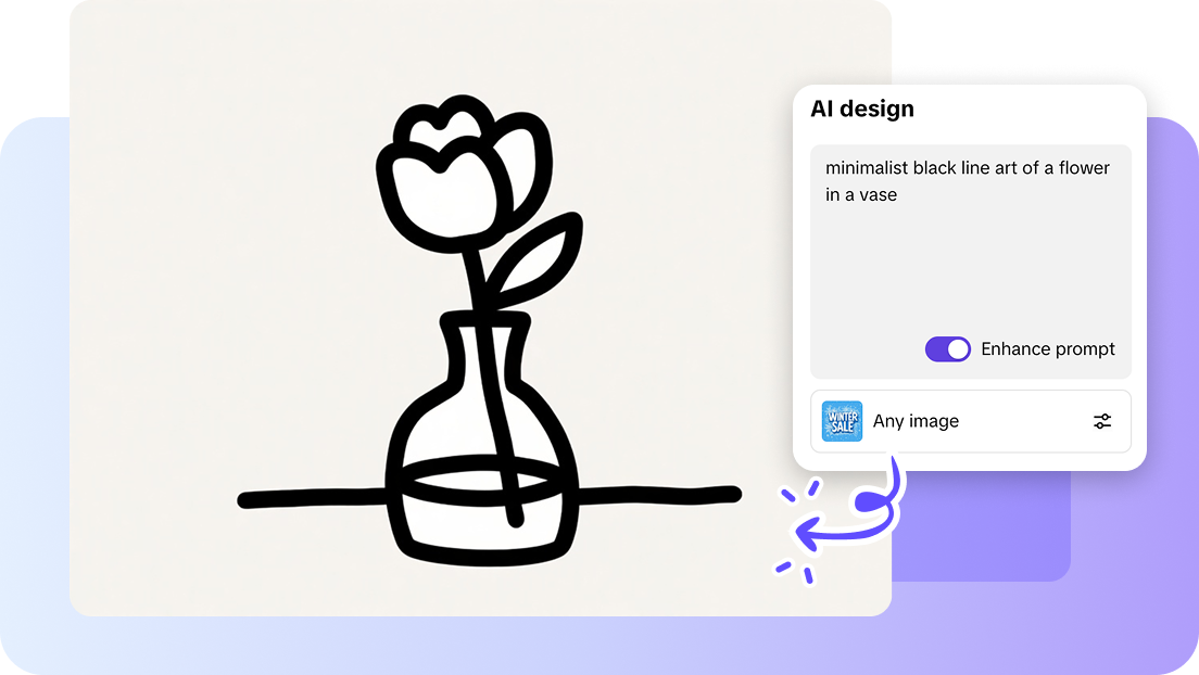 Turn prompts into line art