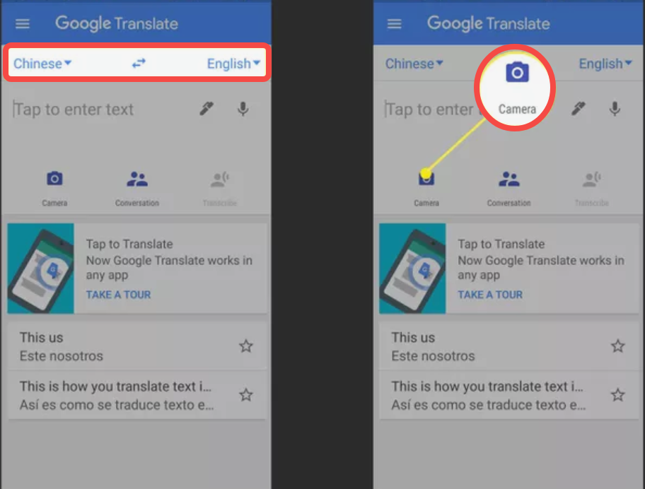 Come scattare foto per tradurre testi di canzoni usando Google Translate
