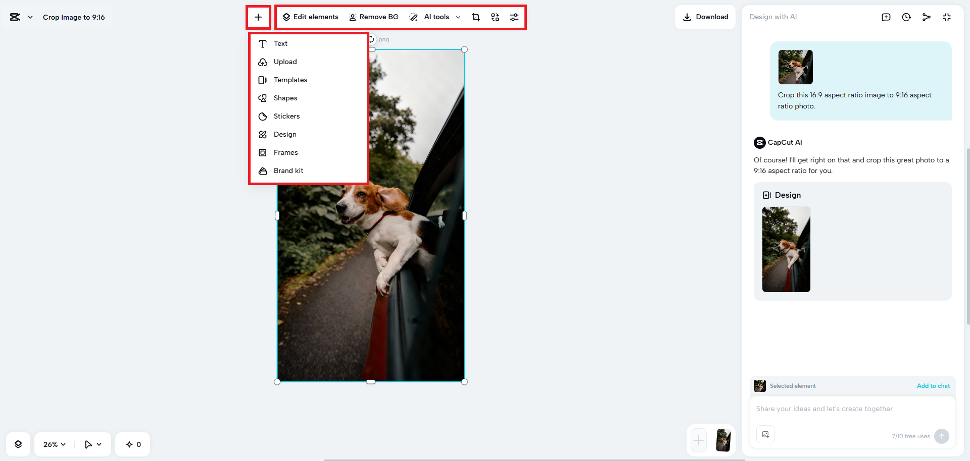 Edit your image manually