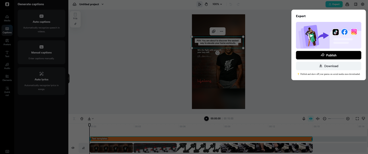 Export your video