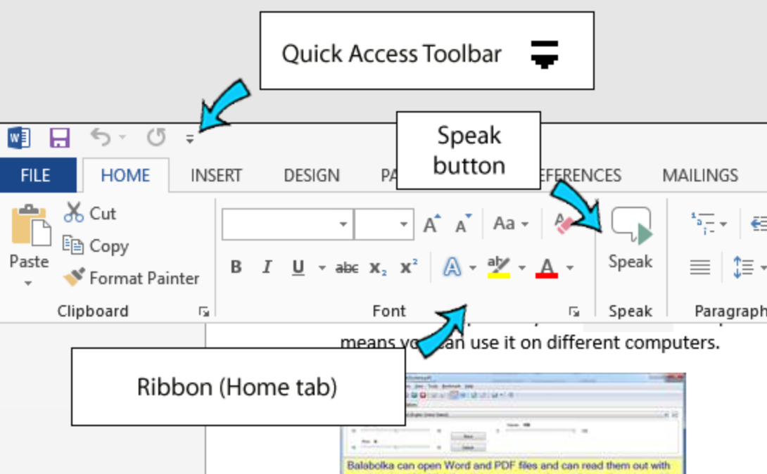 استخدم ميزة النطق من Microsoft (تحويل النص إلى كلام) في Word وPowerPoint وما إلى ذلك.