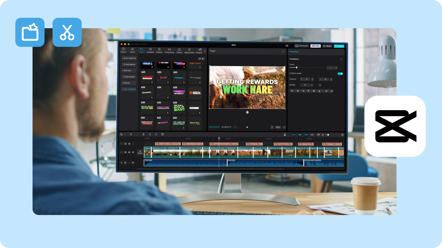 how to make a capcut template