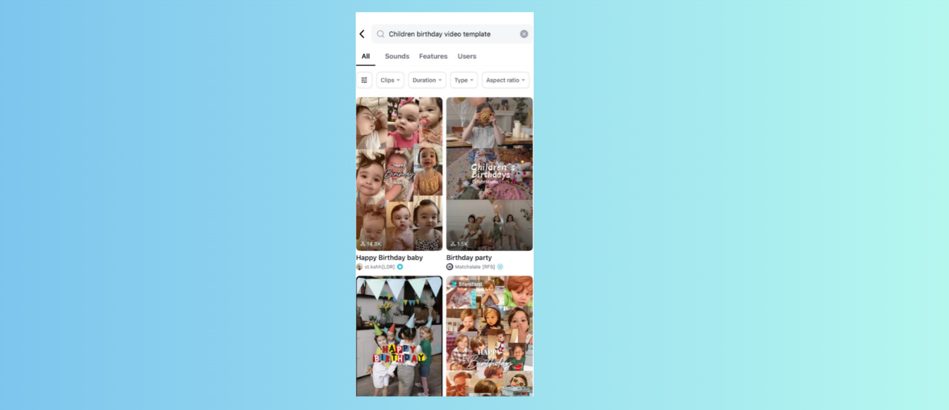 Children's Birthday Video Templates