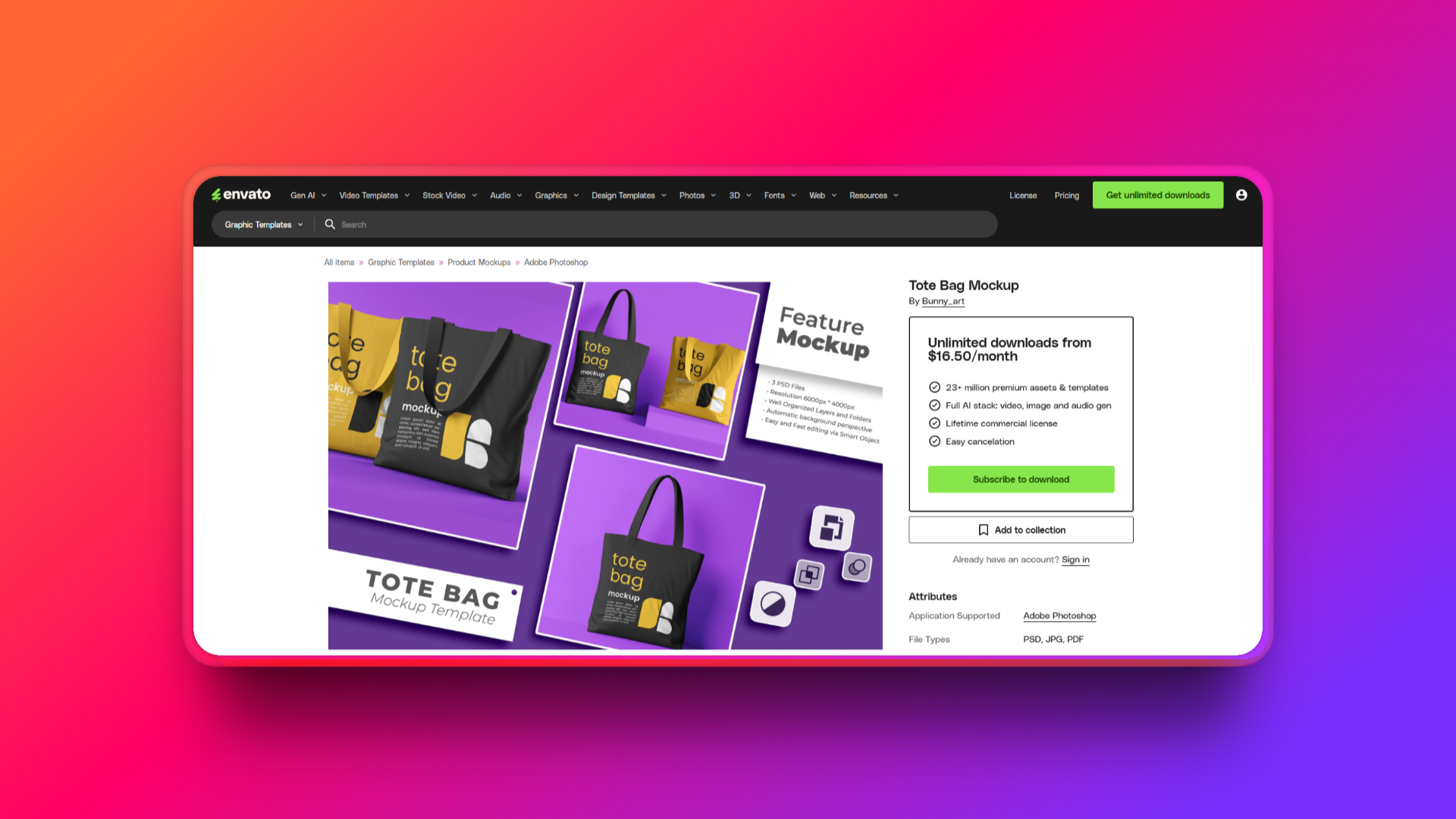 Create stunning mockups