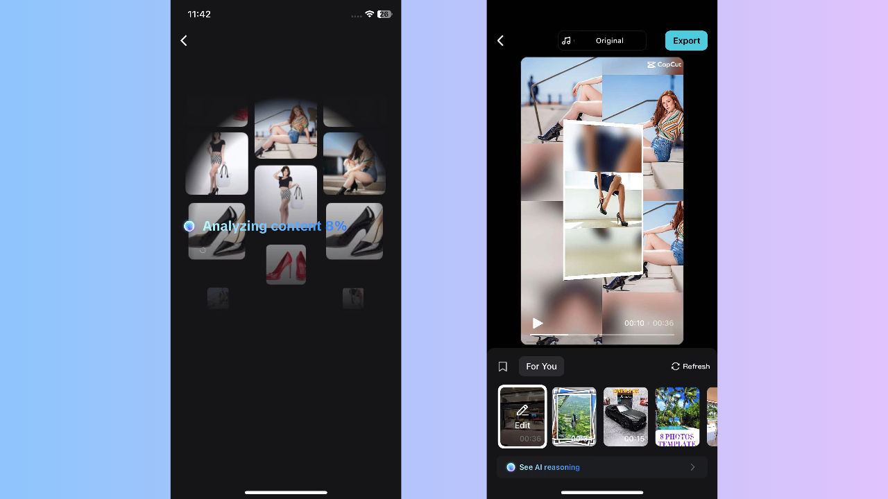 Let AI analyze and edit your content