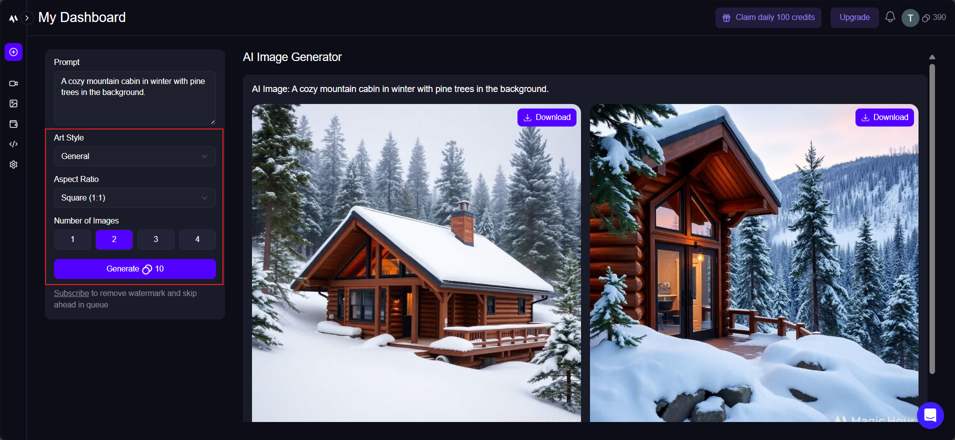 free ai image generator Magic Hour