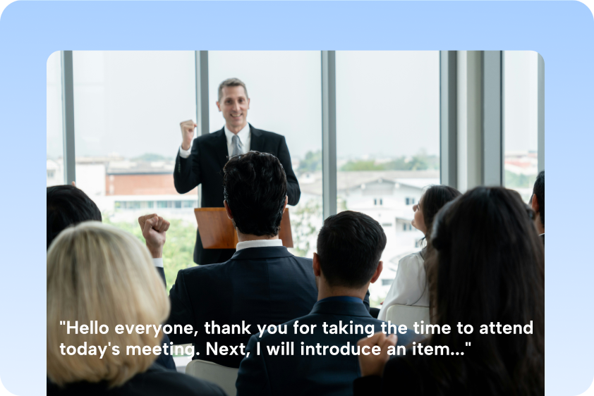 Use CapCut Web's AI caption generator for business presentations