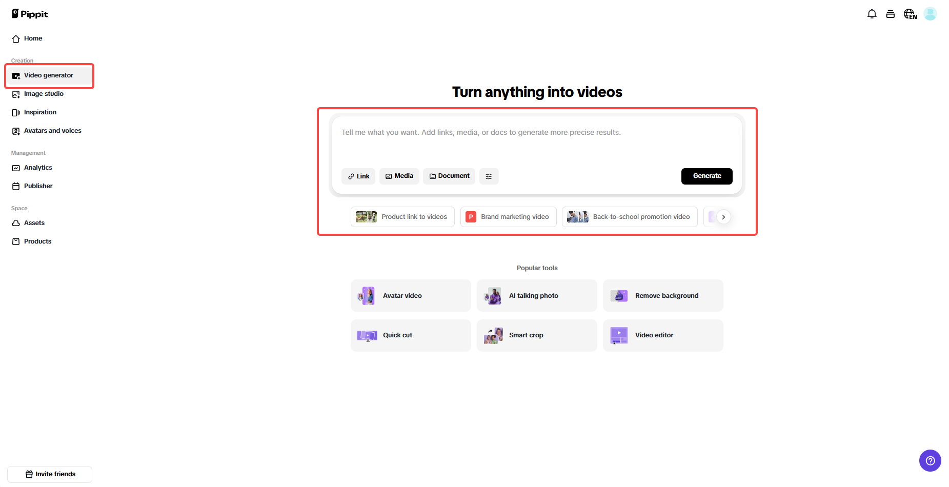 Enter your product link or visuals
