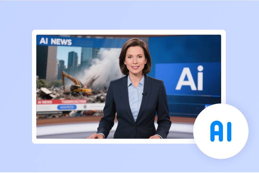 Présentateur de journal télévisé IA sans limitation