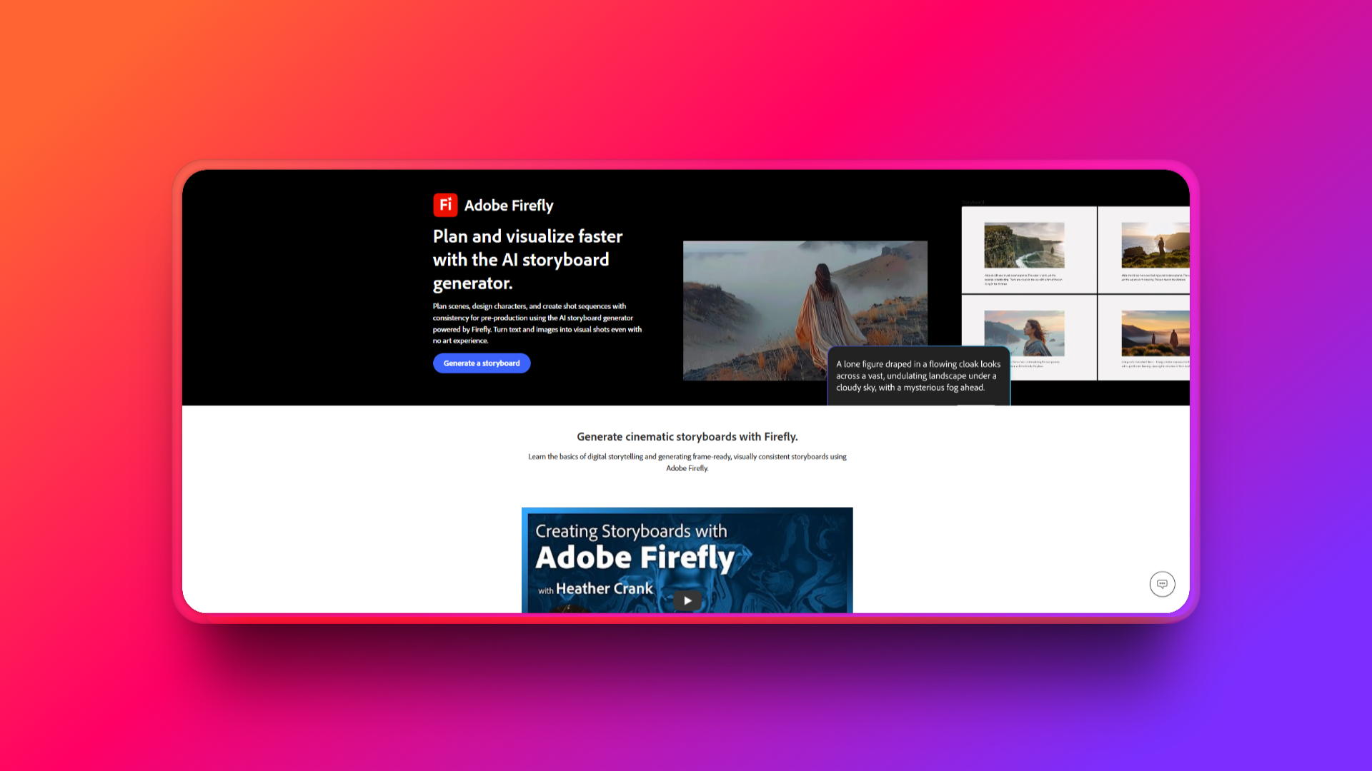 Το εργαλείο δημιουργίας storyboard του Adobe Firefly