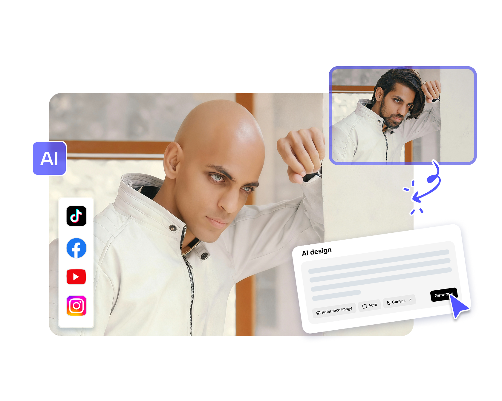Create AI Bald Filter Online