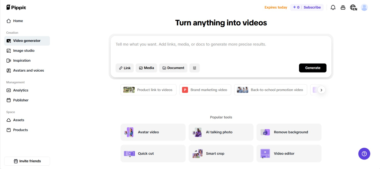 Turn anything into videos