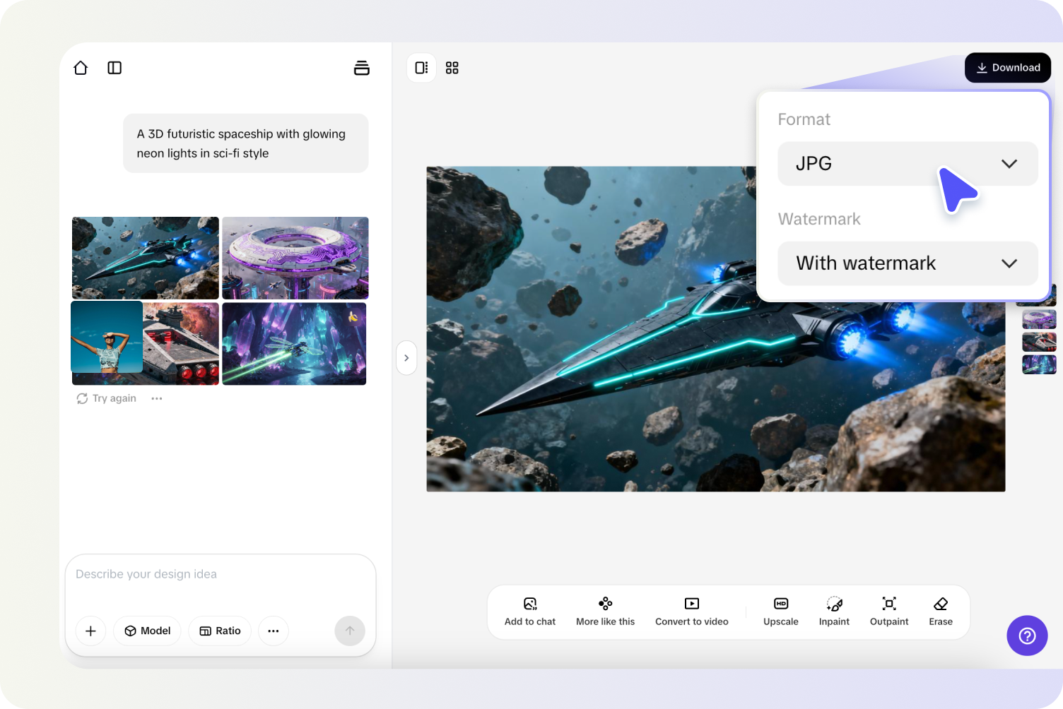 download results once generated