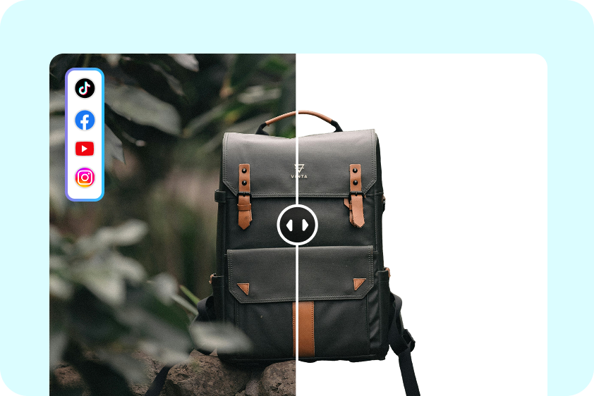 Social media content editing with CapCut image background remover