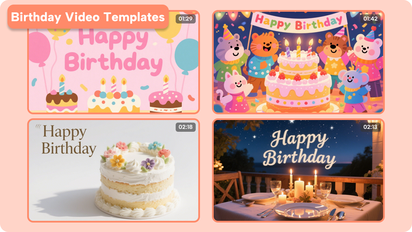 birthday video templates